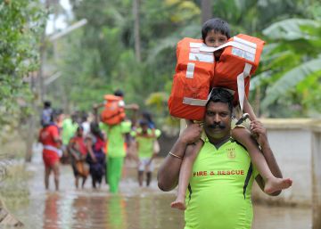 Las inundaciones en India, en imágenes