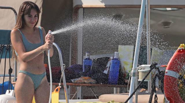 Aitana Ocaña este lunes en Ibiza.