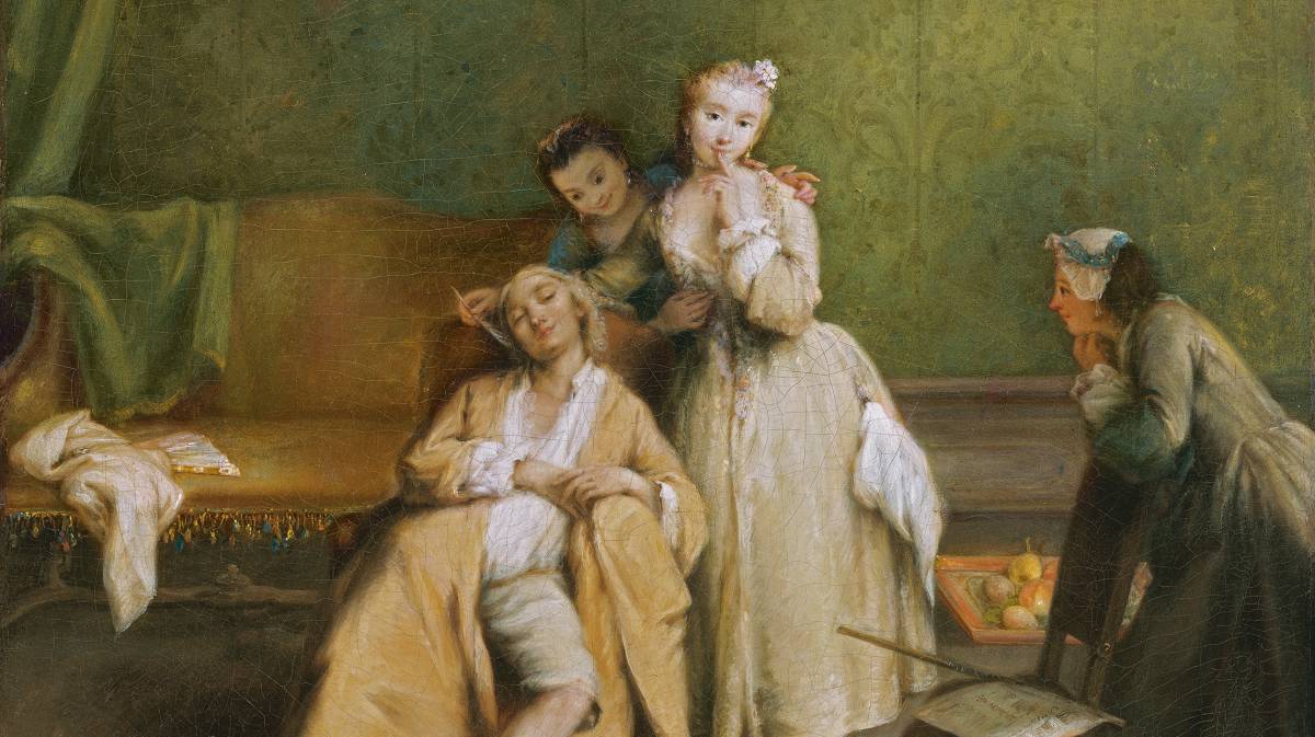 'Las cosquillas' (hacia 1755) obra de Pietro Longhi.