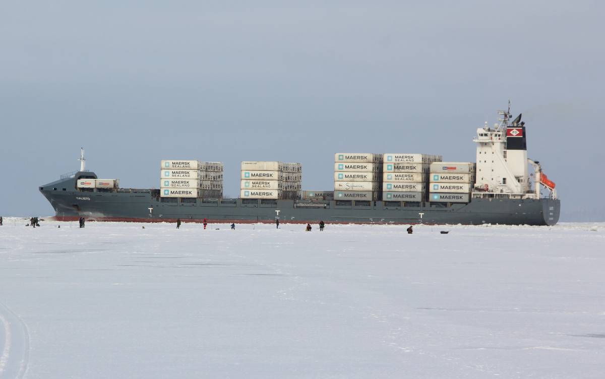 Un barco de Maersk, hace un año.