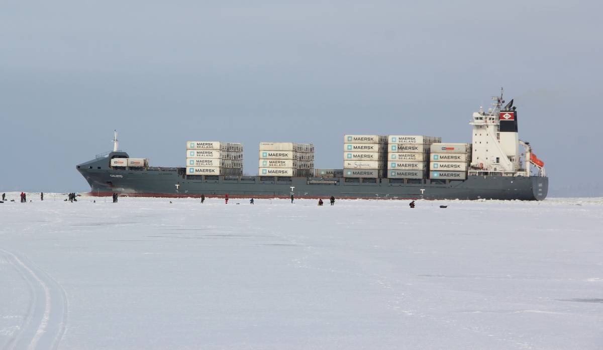 Un barco de Maersk, hace un año.
