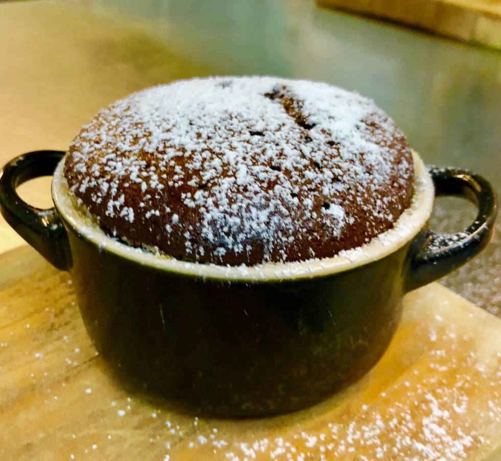SUFLE DE CHOCOLATE DEL GRAN MELIÀ DON PEPE CAPEL