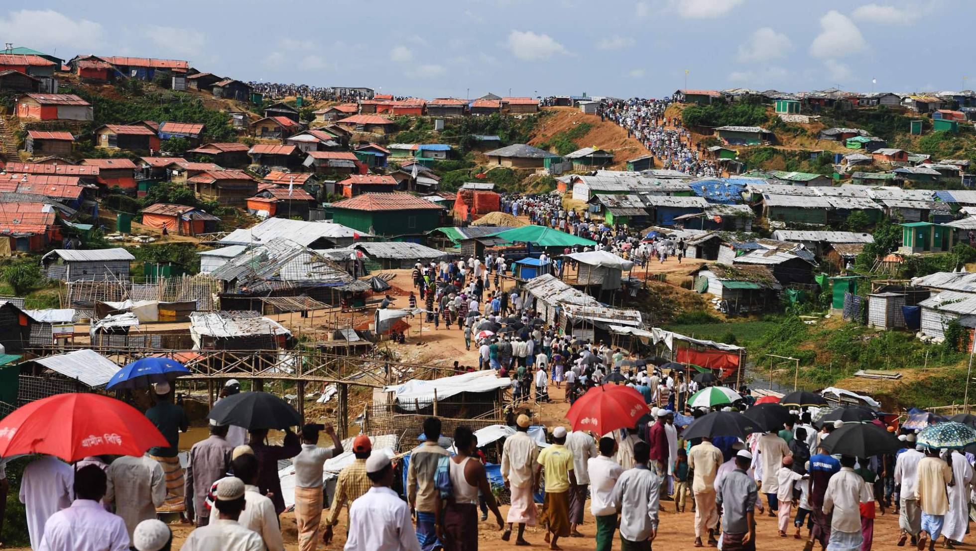 Refugiados rohingya en el campamento de Kutupalong, Bangladesh.