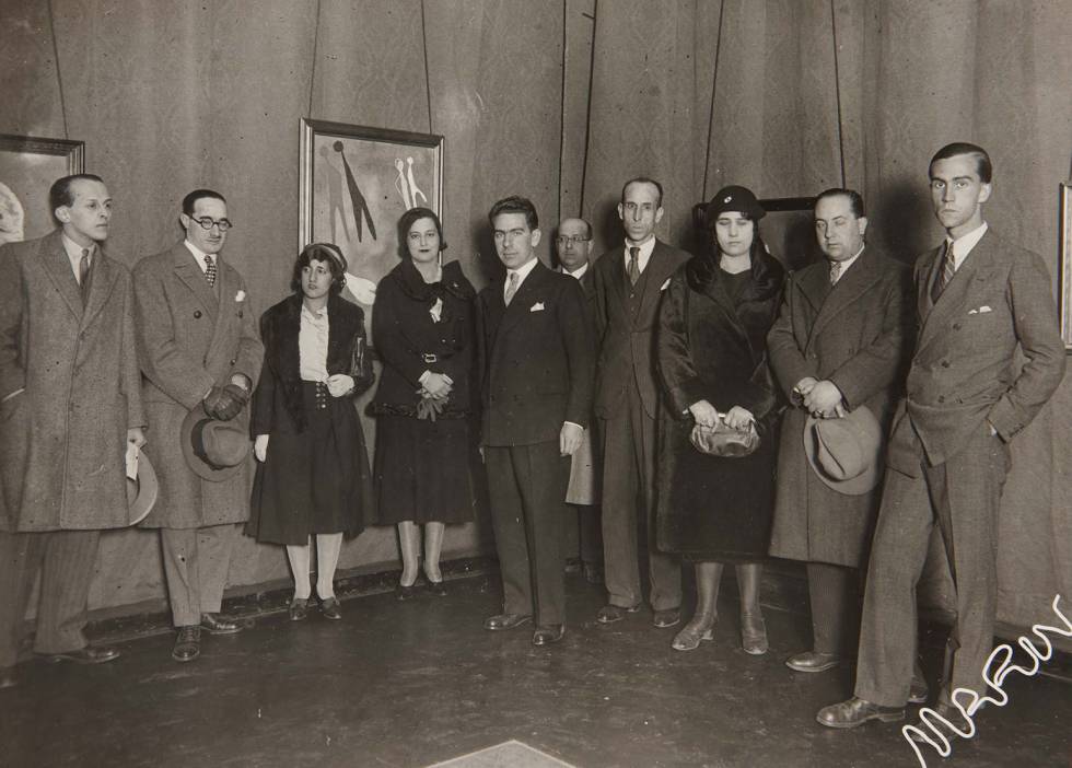 Fotografía de 1932: Benjamín Palencia es el tercero desde la izquierda.