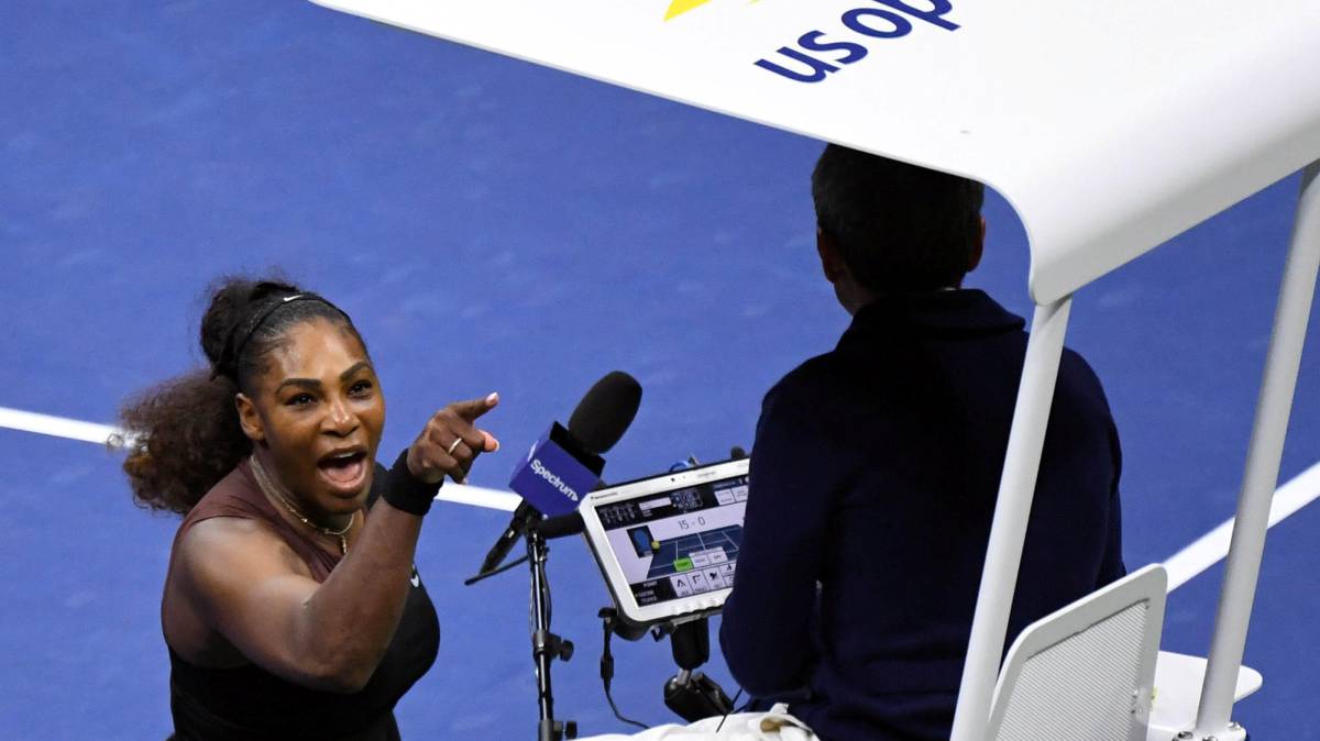 Serena Williams durante la final del US Open este pasado sábado.