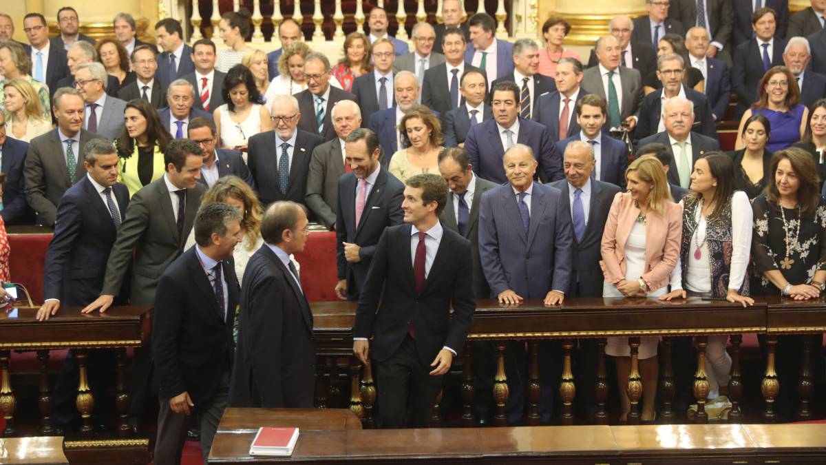 Pablo Casado en el Senado, el pasado 11 de septiembre.