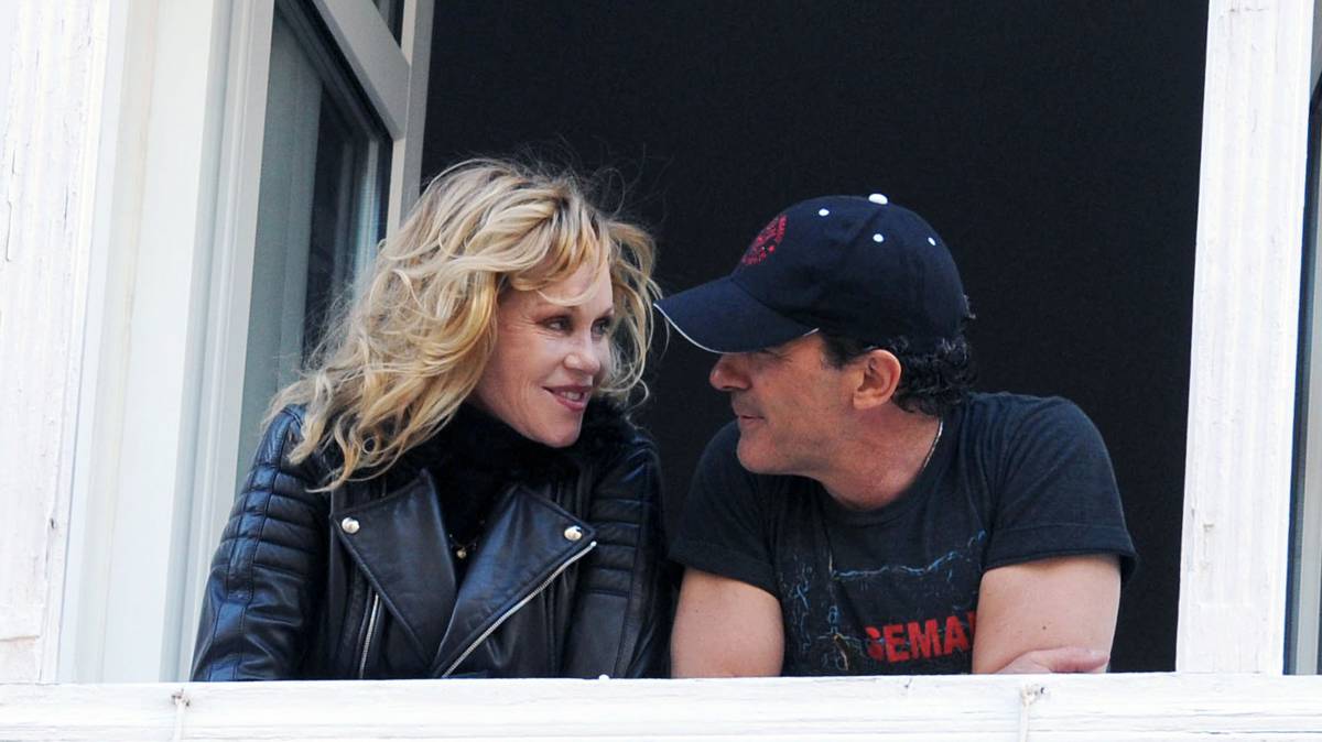 Melanie Griffith y Antonio Banderas en Málaga en 2013.