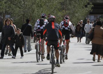 El Ayuntamiento prohibirá circular a las bicis por Madrid Río