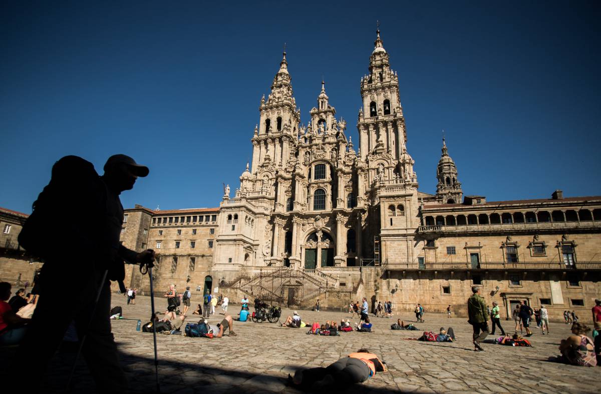 La plaza del Obradoiro de Santiago de Compostela.