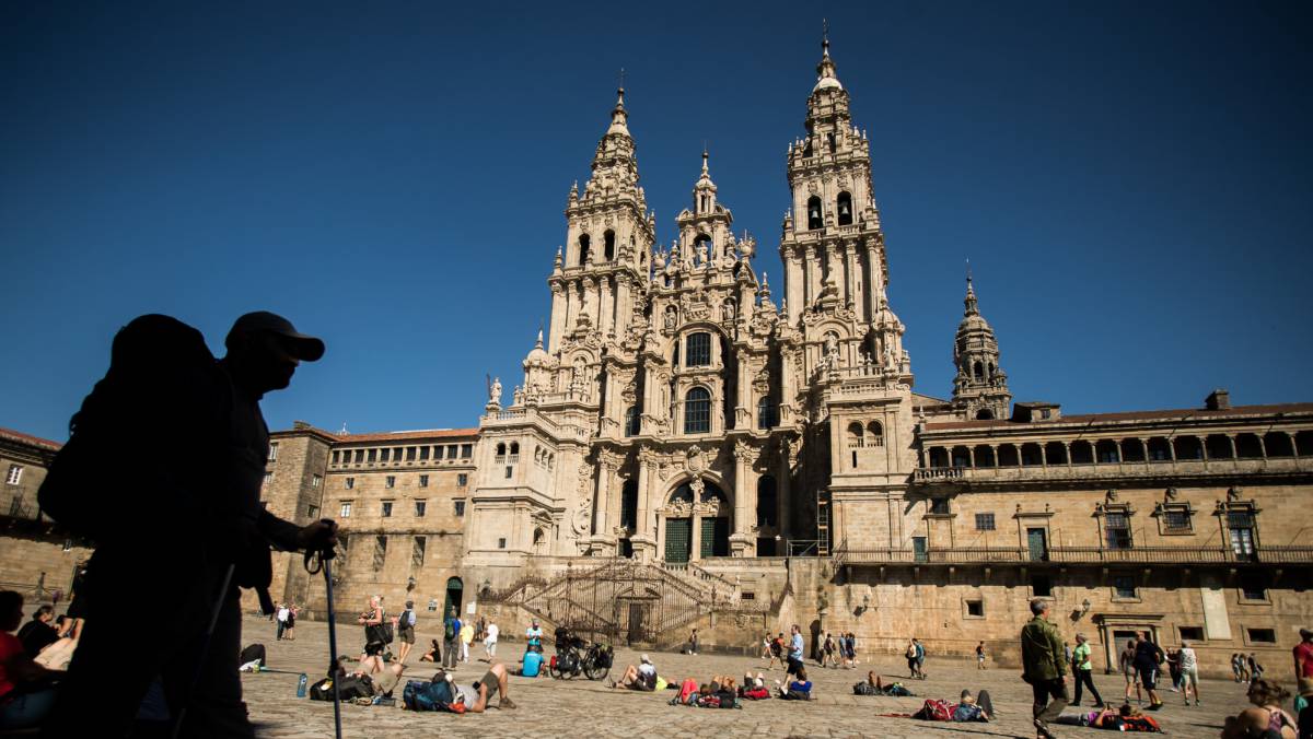 La plaza del Obradoiro de Santiago de Compostela.