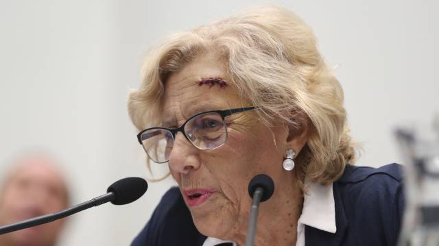 Manuela Carmena, hoy en Madrid.