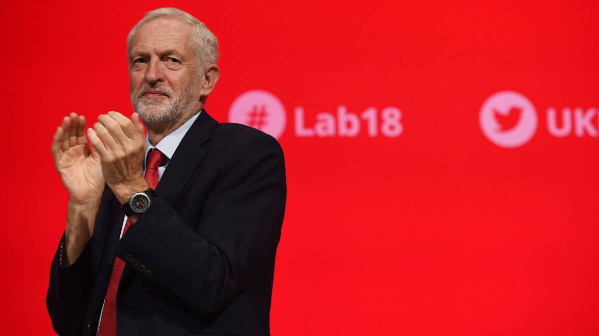 Jeremy Corbyn, este martes en Liverpool.
