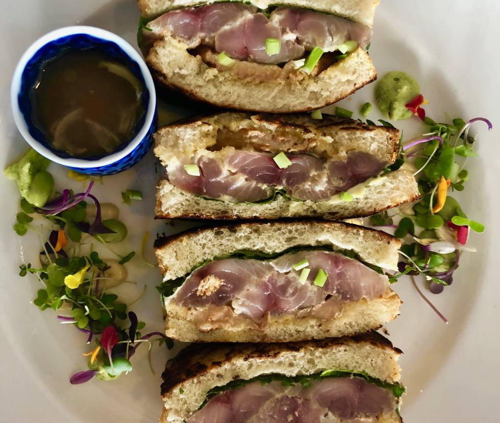 SANWICH DE CABALLA CON MAHONESA DE WASABI. SEGUNDO PREMIO CAPEL