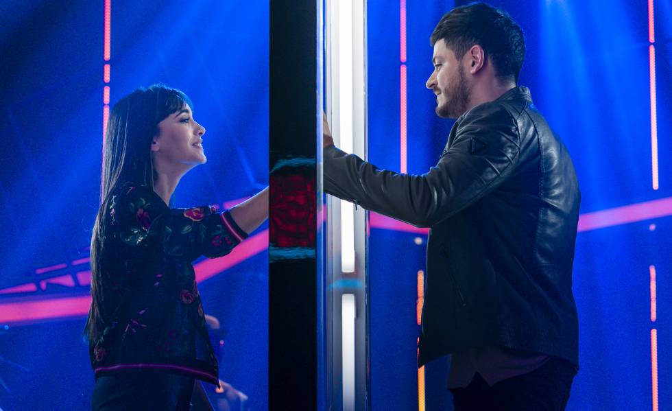 Aitana Ocaña y Luis Cepeda durante una gala especial de Operación Triunfo en 2018.