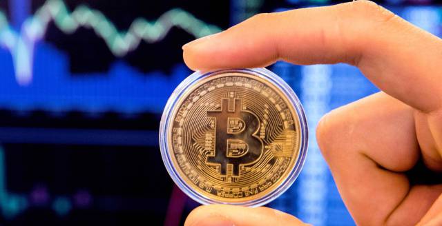 A representation of bitcoin.