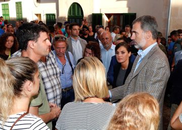 Los Reyes visitan Sant Llorenç, zona cero de las inundaciones de Mallorca