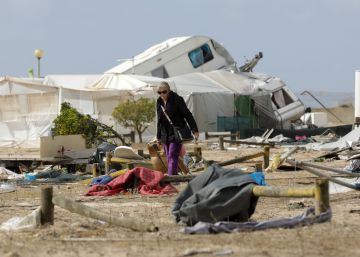 La tormenta tropical Leslie, en imágenes