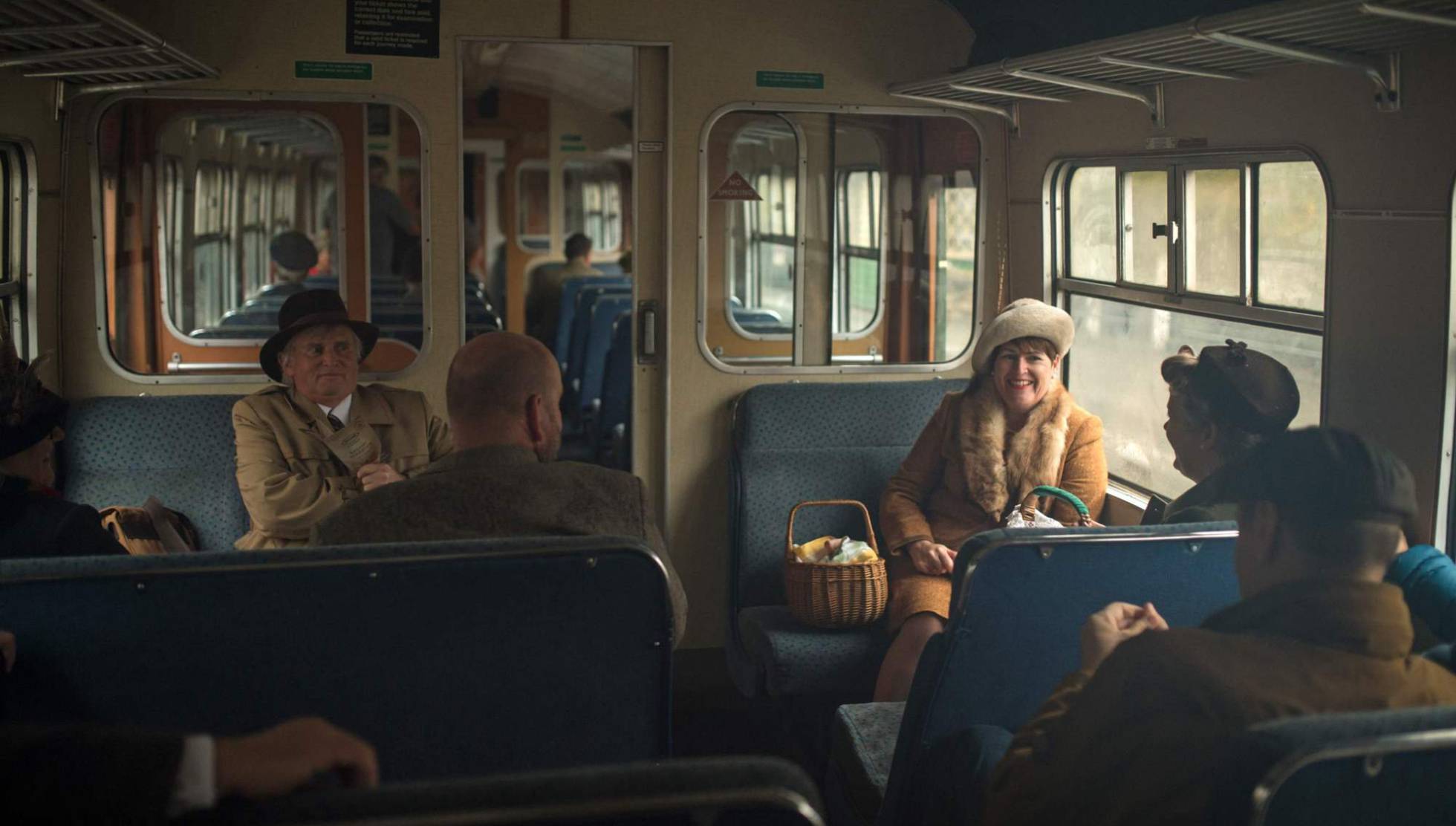 Participantes del 'Railway in Wartime' en Pickering, Inglaterra.