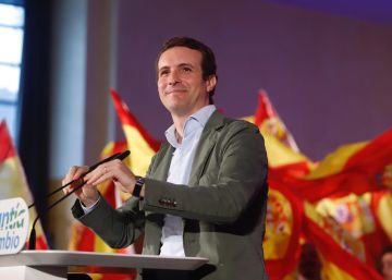 El presidente del PP, Pablo Casado, en un acto en Málaga.