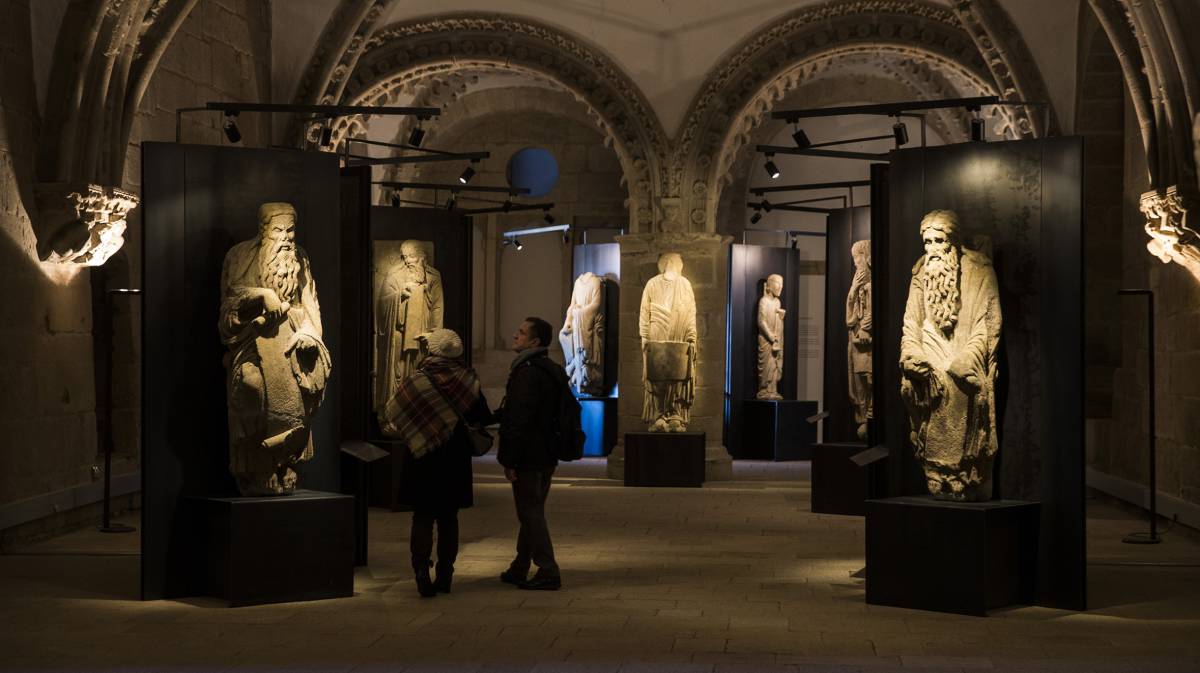Estatuas de Isaac y Abraham, en 2017.