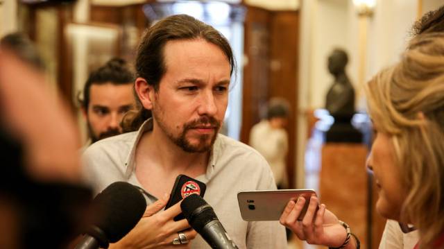Iglesias, en el Congreso de los Diputados.