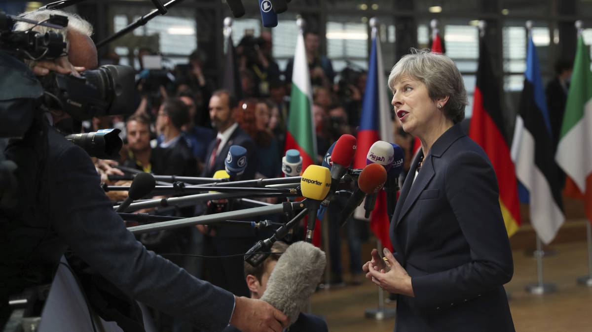 La primera ministra británica, Theresa May.