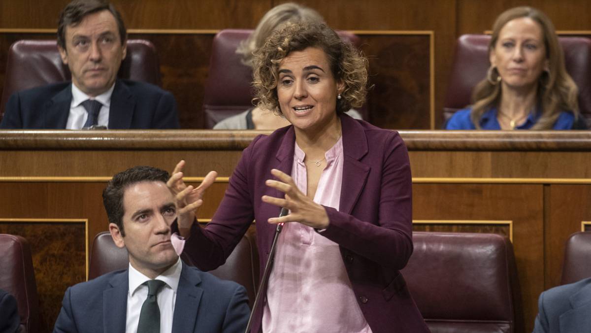 Dolors Montserrat, ayer en el Congreso.