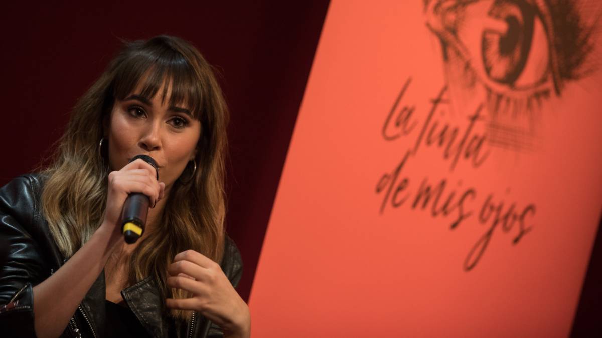 Aitana Ocaña presenta su libro en Madrid, este miércoles.