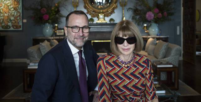 James Costos with Anna Wintour, editor of US Vogue.