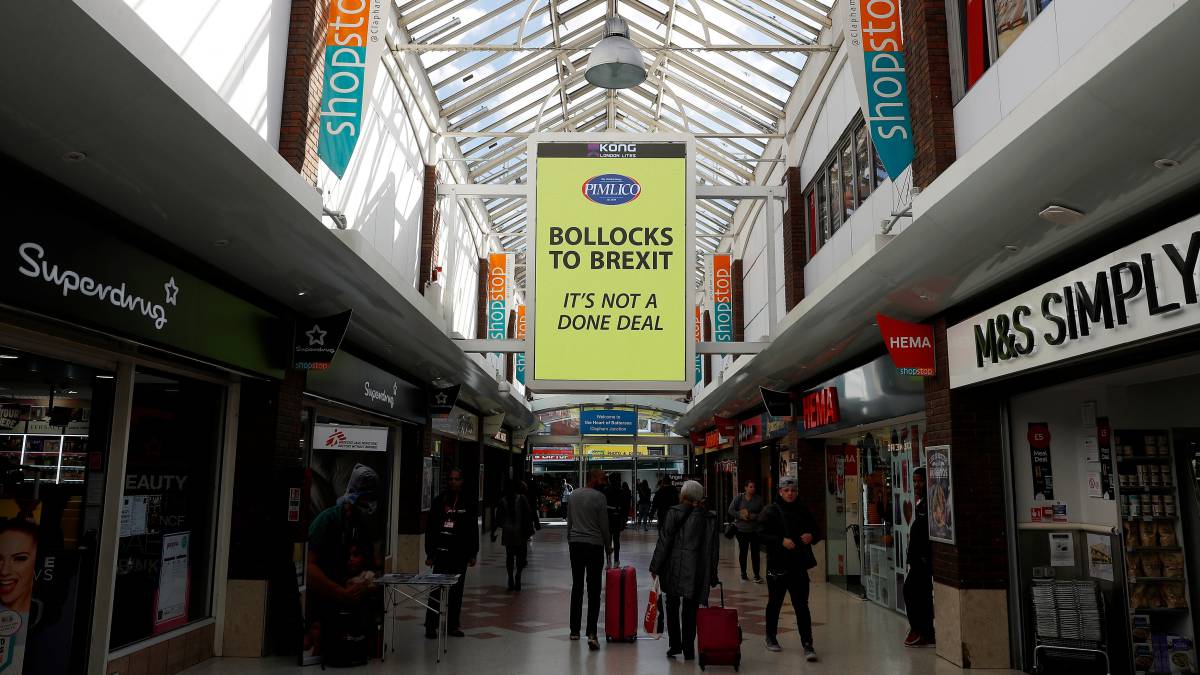 Uno de los carteles de Pimlico contra el Brexit.