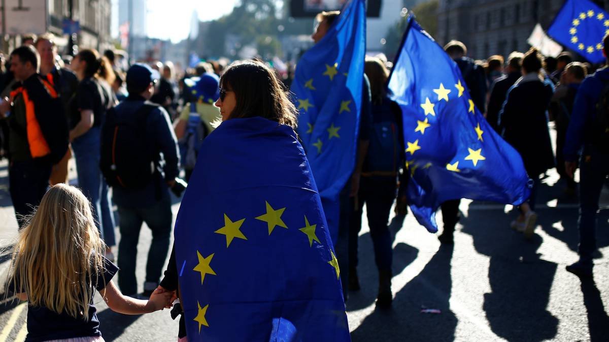 Manifestación en Londres contra el Brexit, en imágenes