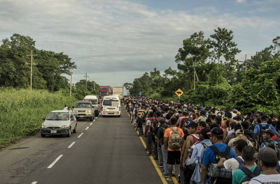 La caravana deja atrás Guatemala y avanza hacia Estados Unidos