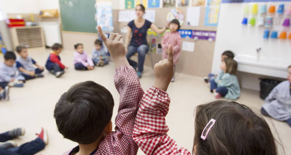 Una escuela infantil catalana.