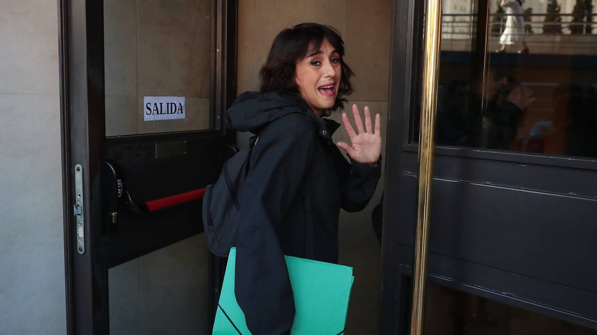 Juana Rivas en los juzgados de Granada.