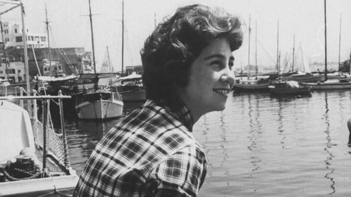 La princesa Sofía en una carrera de botes, el 1 de julio de 1959.