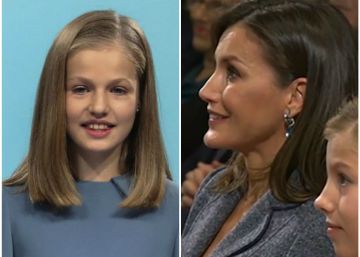 Sonrisas y orgullo de padres en el estreno de la princesa Leonor