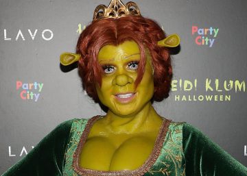 La transformación de Heidi Klum a Fiona de Shrek
