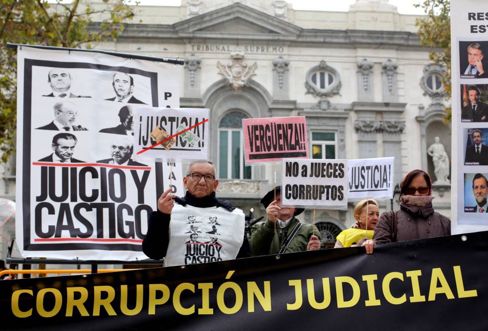 People protesting outside the Supreme Court on Tuesday.