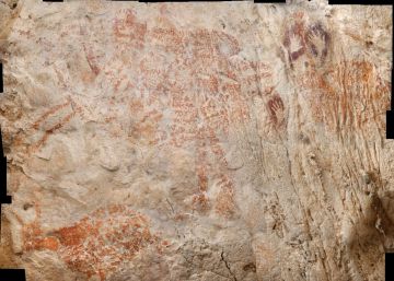 Un animal ensartado por una lanza es el primer dibujo figurativo de la humanidad