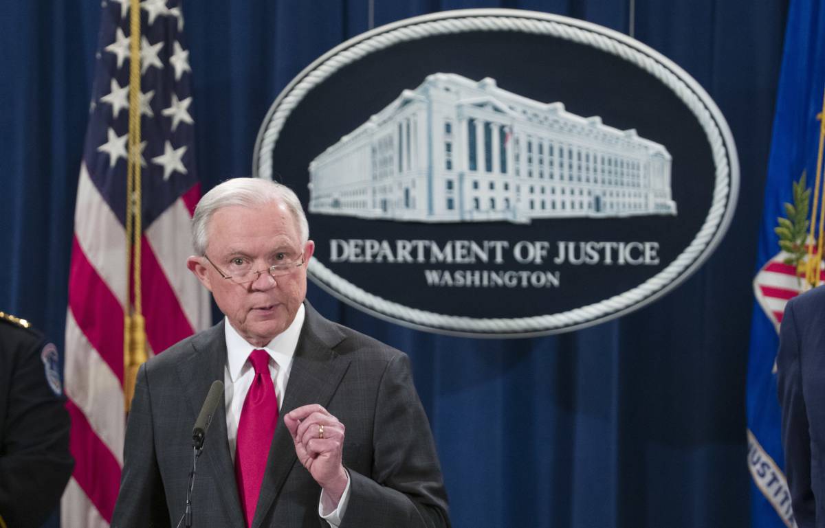 Jeff Sessions, el pasado 26 de octubre.
