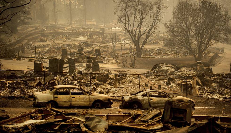 Los incendios de California arrasan la localidad de Paradise