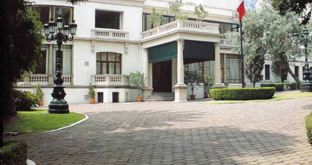 Residencia oficial de Los Pinos en Ciudad de México.