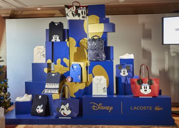 Así se han conocido el cocodrilo de Lacoste y Mickey Mouse