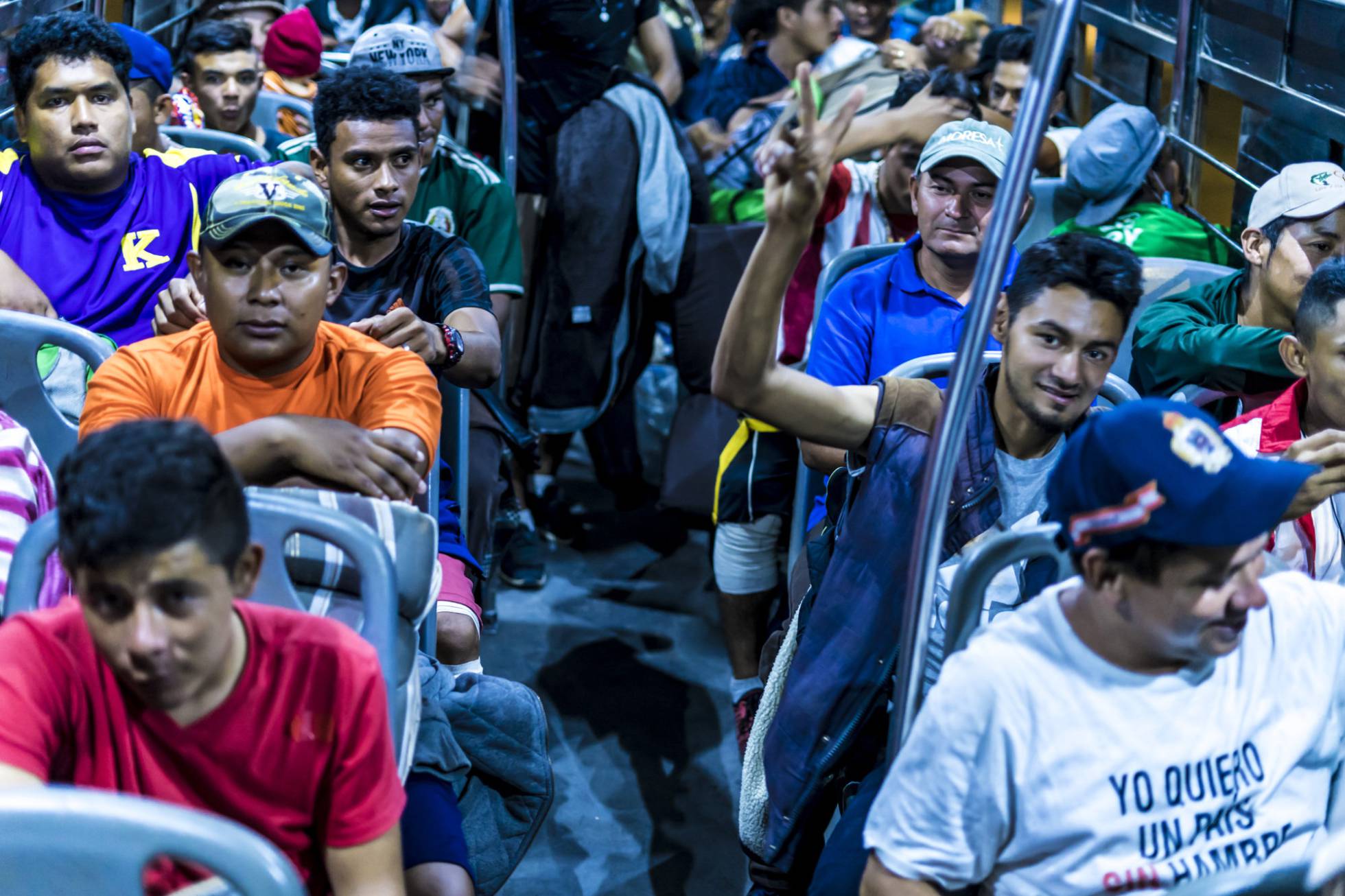 La ruta sin descanso de la caravana migrante, en imágenes