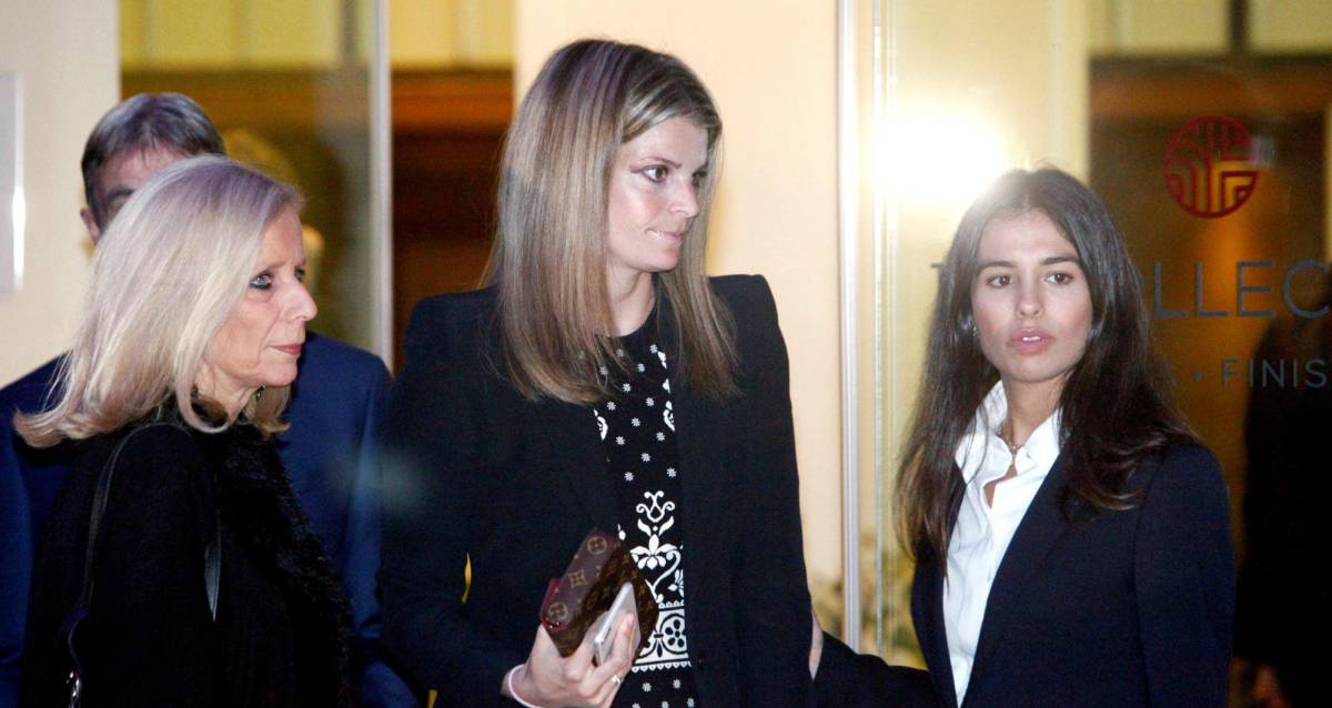 Athina Onassis, al llegar al Real Club Náutico de A Coruña.