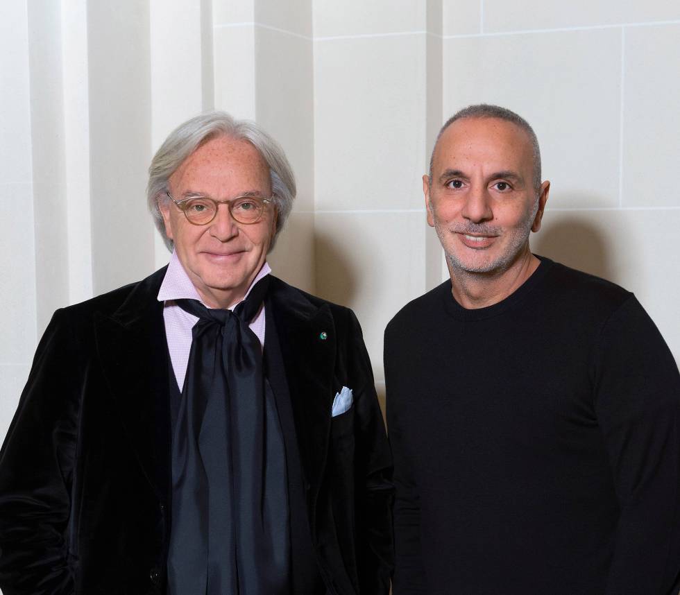 Dell’Acqua (a la derecha) junto a Diego Della Valle, director de la firma italiana.