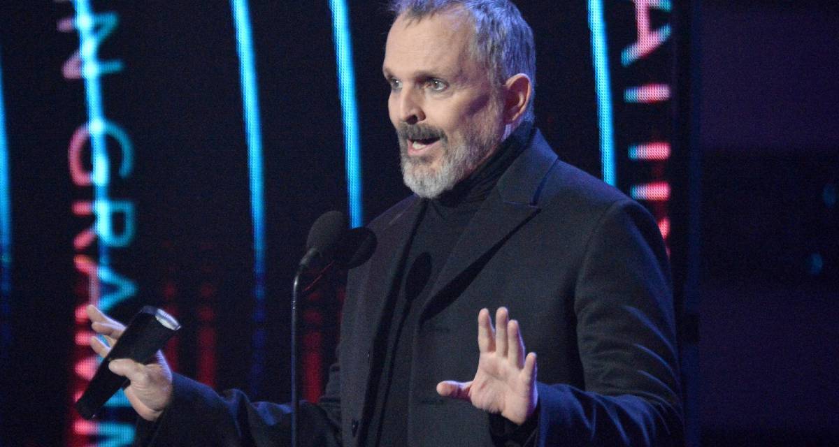 Miguel Bosé en los Grammy Latino.