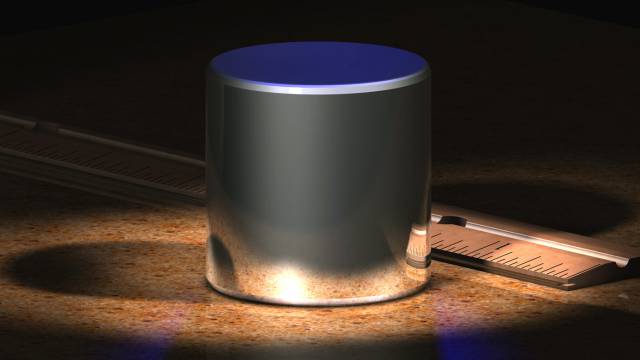 El prototipo de Kilogramo Internacional.