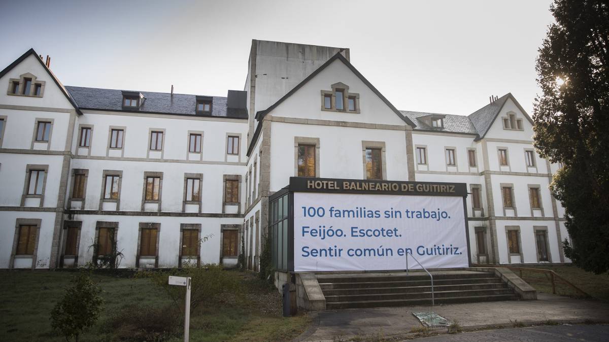 Fachada del balneario de Guitiriz..