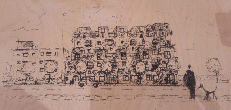 Croquis realizado por Peter Barber.
